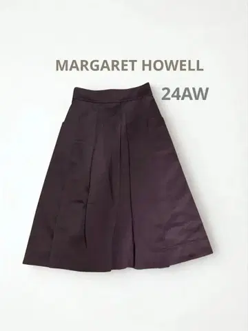 [ 24AW ] 마가렛 호웰 코튼 플레어 스커트