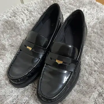 ZARA 페니 로퍼 39 블랙 자라