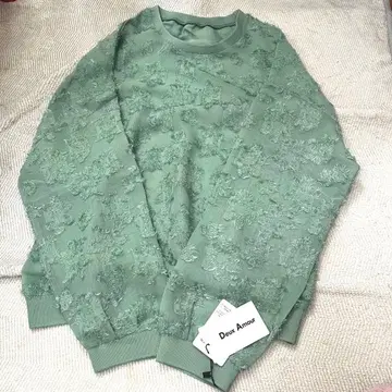 [ 택 포함 새상품 ] Deux Amour 샤기 시어 블라우스