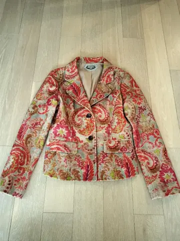 MARLENEDAM 페이즐리 무늬 테일러드 자켓