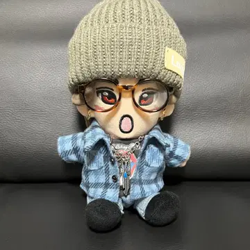 하피누이, 치비누이용 플란넬 셔츠 (블루 체크)