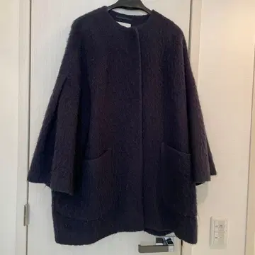 아쿠아걸 루즈 실루엣 울 모헤어 코트