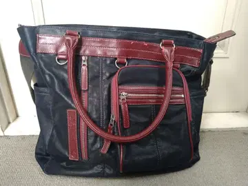 artberg 네이비 버건디의 대용량 백