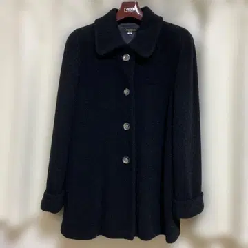 캐슬베리 캐시미어 코트 블랙