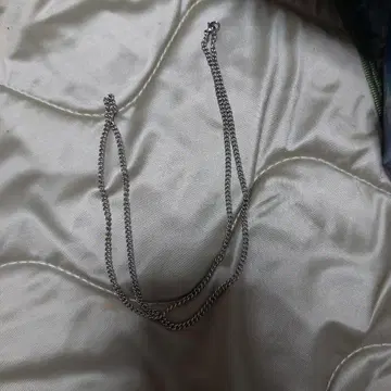 실버 로프 체인 목걸이 약 60cm