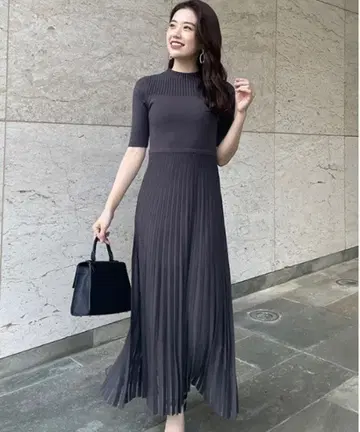 가을/겨울/봄 착용 가능! [anuans] 보틀넥 시어 니트 원피스