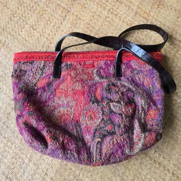 ETRO 꽃무늬 토트백 레드 계열