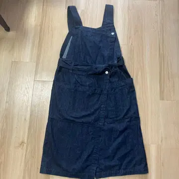 slone square 데님 에이프런 점프 스커트 원피스