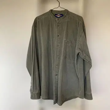 러프 헌 노카라 셔츠 USA제 80s 90s