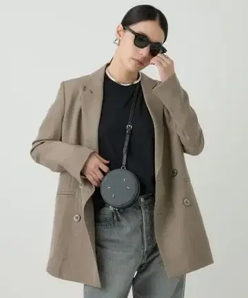 윈터 헤링본 자켓 모카