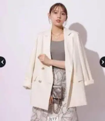 택 포함 새상품 마이 스트라다 더블 버튼 테일러드 자켓