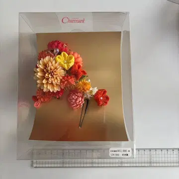 Charmant 머리 장식 꽃 모티브 오렌지 계열