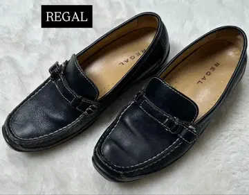 컨디션 최상 리걸 로퍼 블랙 22.5 버클 가죽 신발