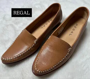 컨디션 최상 리걸 슬립온 카멜 22.5 가죽 신발