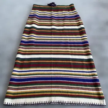 beams boy 멀티 컬러 보더 니트 스커트