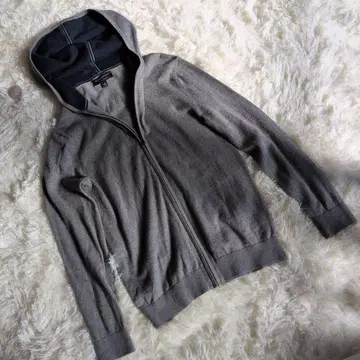 BANANA REPUBLIC 후드 부착 지퍼 후드티 실크 캐시미어 M