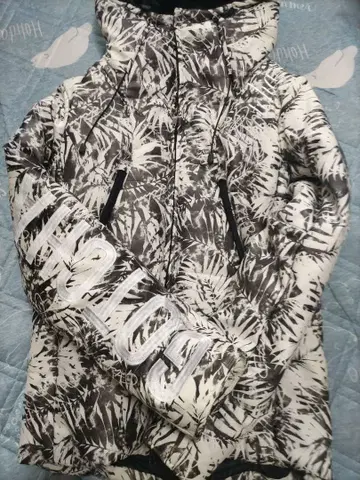 GOTCHA 야자수 패턴 인조 가죽 자켓