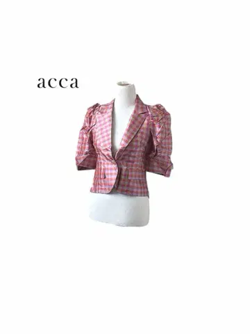 실크 100% irma 아카 체크 무늬 테일러드 셔츠 자켓