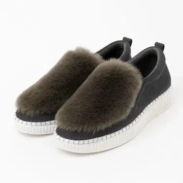 [ 다이애나 2회 사용 ] 퍼 슬립온 / 그레이지 / 23cm