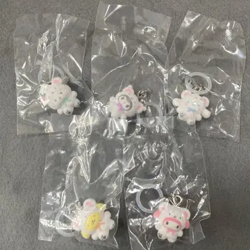 산리오 메지루시 액세서리 포근포근 스노우 5개 세트