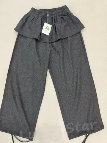 한국 COYSEIO 프릴 와이드 팬츠 그레이