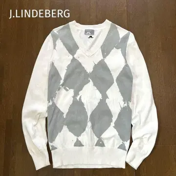 제이 린드버그 아가일 V넥 니트 풀오버