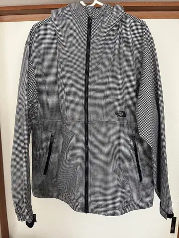 THE NORTH FACE 체크 무늬 마운틴 후드티 남성용 L 사이즈