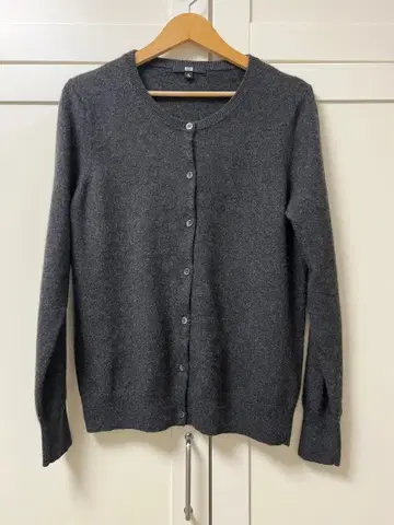 유니클로 캐시미어 가디건 XL