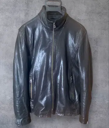 잭 로즈 양가죽 싱글 라이더 자켓 블랙 4