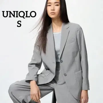[ 새상품급 ] 유니클로 UNIQLO 감동 자켓 릴랙스 핏 그레이 S