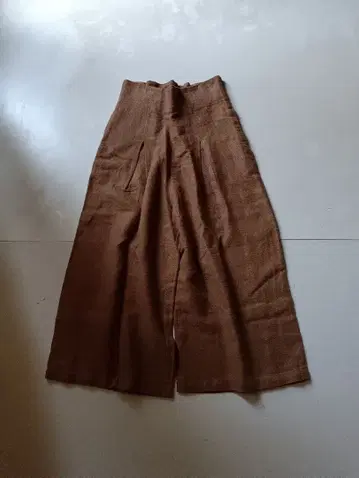 아두이트리스테스 네이비 코튼 린넨 가우초풍 팬츠