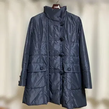 레리안 퀼팅 코트 블루 그레이 L 사이즈