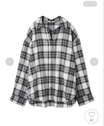 SNIDEL 오버 사이즈 플란넬 셔츠