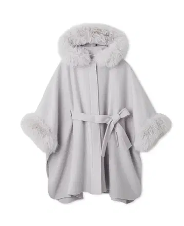 택 포함 새상품 2025년 최신 버전 [CELFORD] 퍼 판초 코트