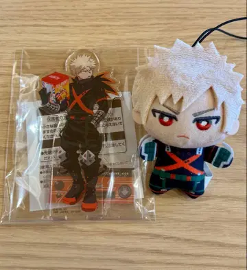 바쿠고 카츠키 스탠드 포함 빅 아크릴 플레이트 치밋토모누이 2개 세트