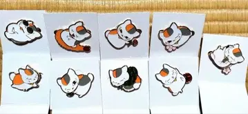 나츠메 우인장 메탈 브로치 핀 브로치 냥코센세 9종 세트 시마무라