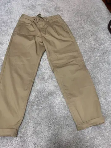 Dickies 베이지 치노 팬츠 허리밴딩