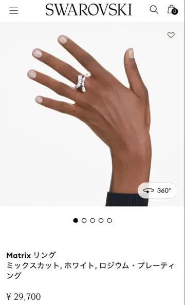 Swarovski matrix 반지 컨디션 최상
