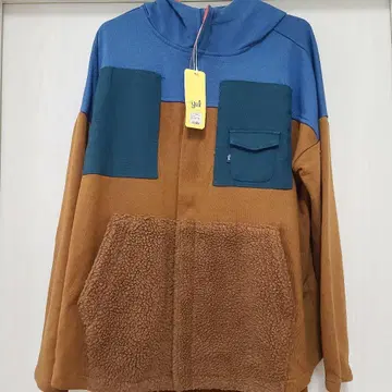 자켓 브라운/파랑