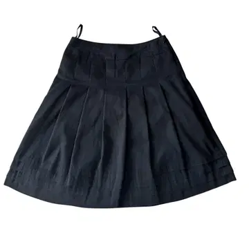 22OCTOBRE 사이즈 36(S) 블랙 무릎 기장 플레어 스커트