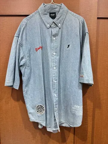 DEAR 데님 반팔 셔츠