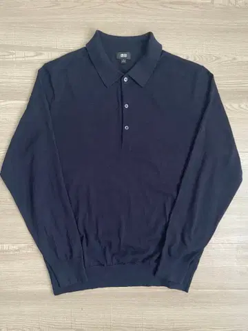 UNIQLO 엑스트라 파인 메리노 니트 피케 셔츠 스웨터