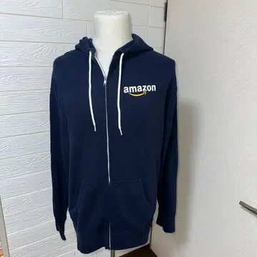 Amazon 로고 네이비 후드티