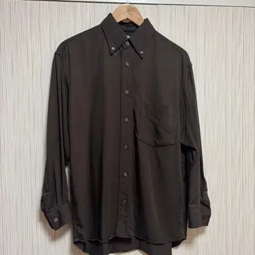 드레이프 셔츠 38 DARK BROWN S사이즈 UNIQLO U