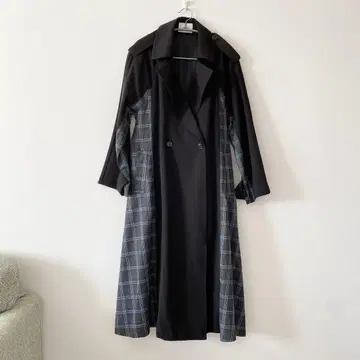 [ 미사용 ] MURUA 트렌치코트 롱 코트 블랙