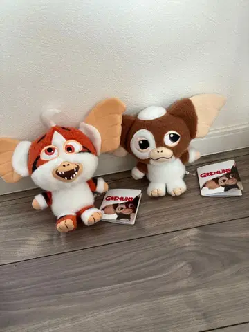 그렘린 모그와이 봉제 인형 2체 세트