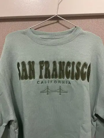 샌프란시스코 프린트 트레이닝복 민트 그린