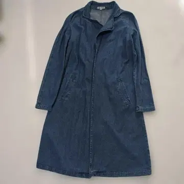 Noble 데님 롱 코트 얇은 소재