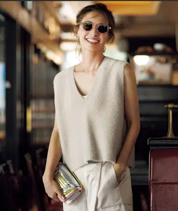 안피로 [세탁 가능] 나일론 샤기 베스트