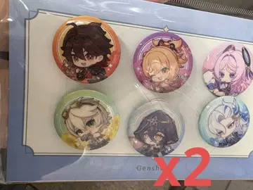 원신 POPUP 테쿠테쿠 모험 미니 캔뱃지 2개 세트